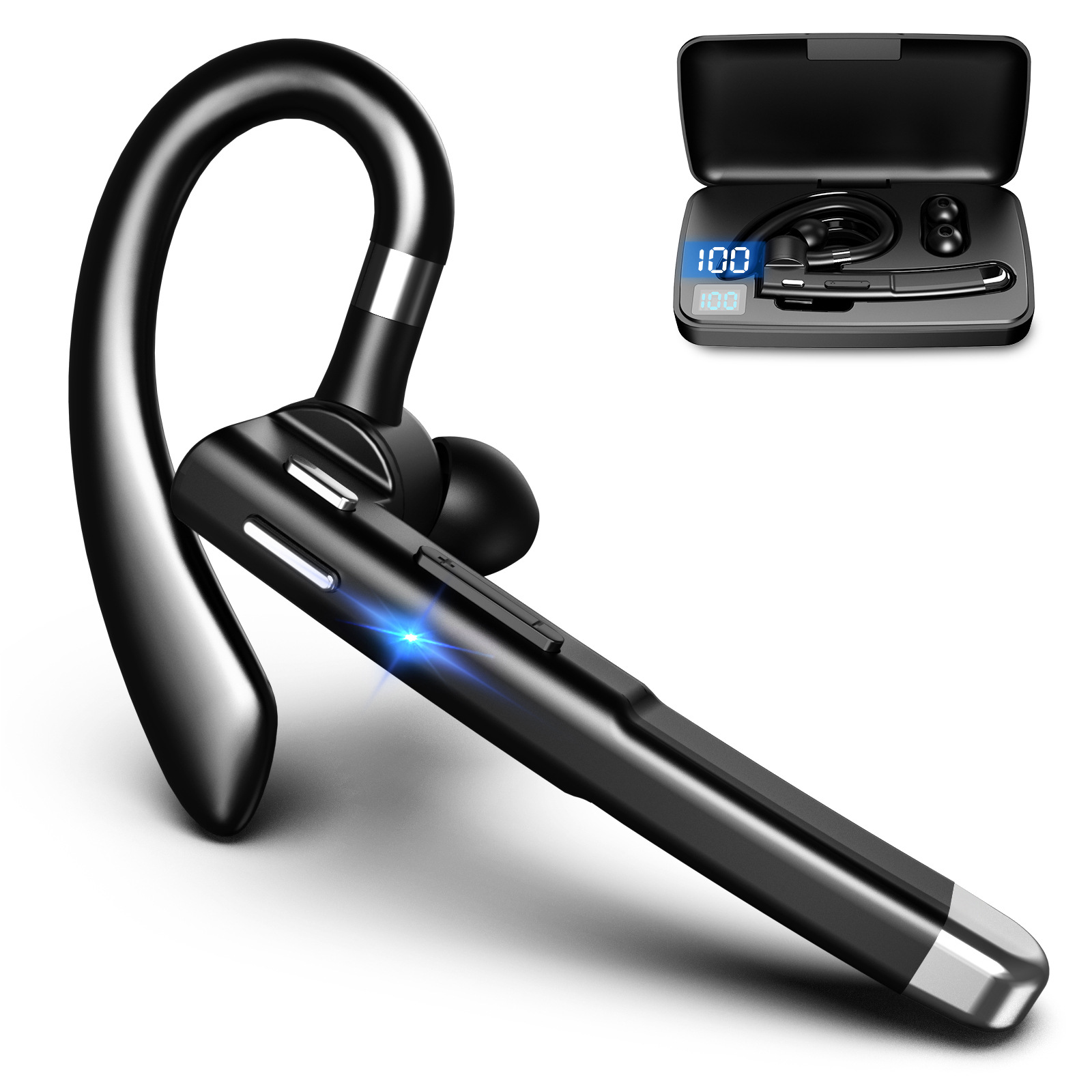 YYK520 AI Translation Business Bluetooth Headset, Single-Ear, 144 Languages